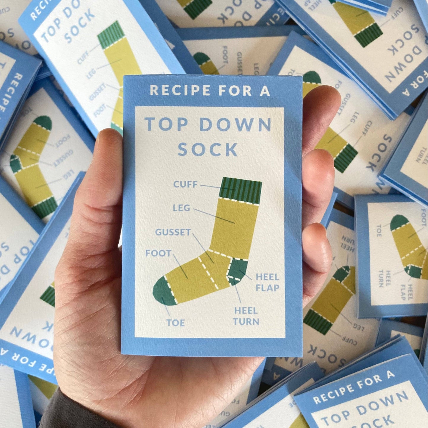 Sunday Sewing Top Down Sock Mini Zine