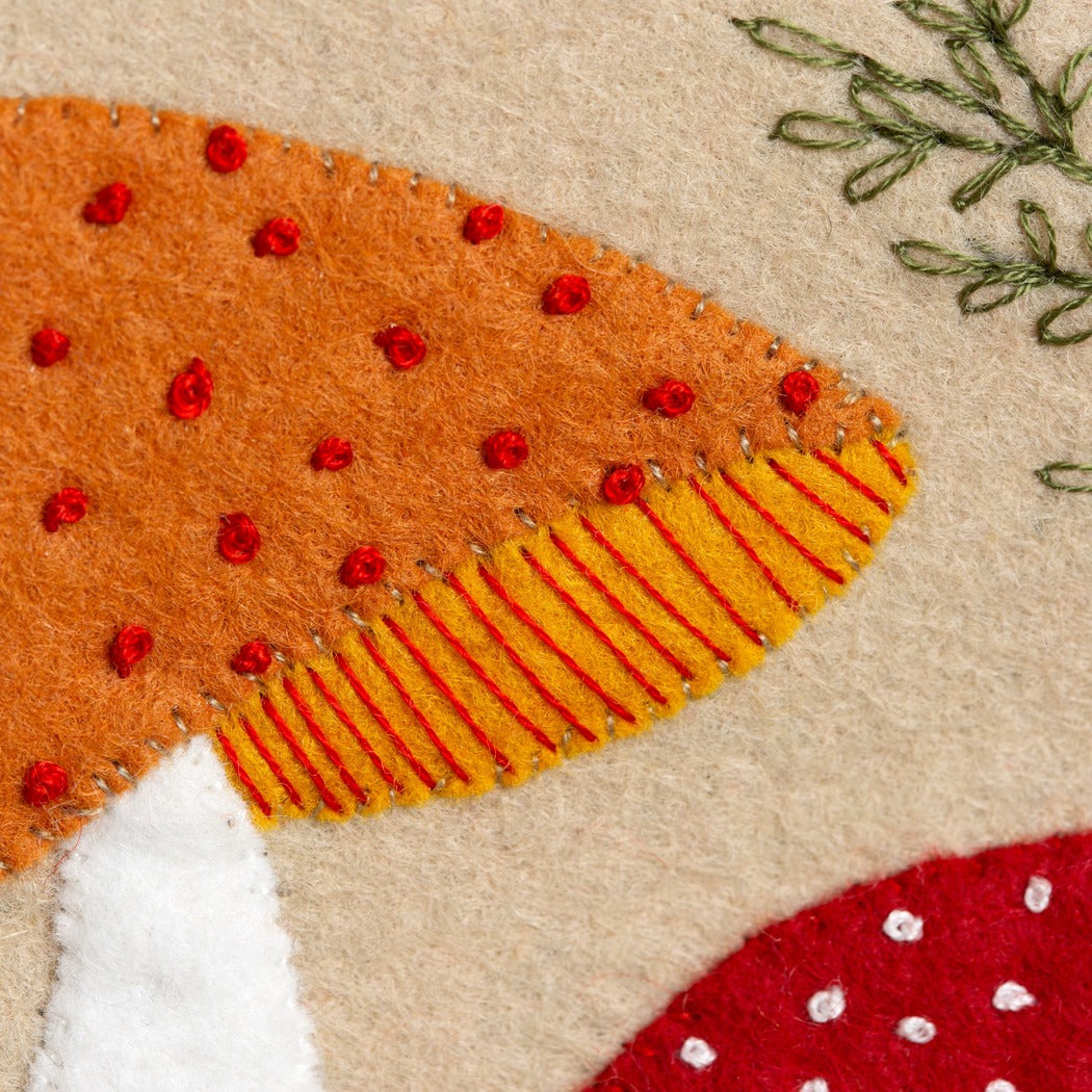 Corinne Lapierre Toadstool Appliqué Hoop Craft Kit