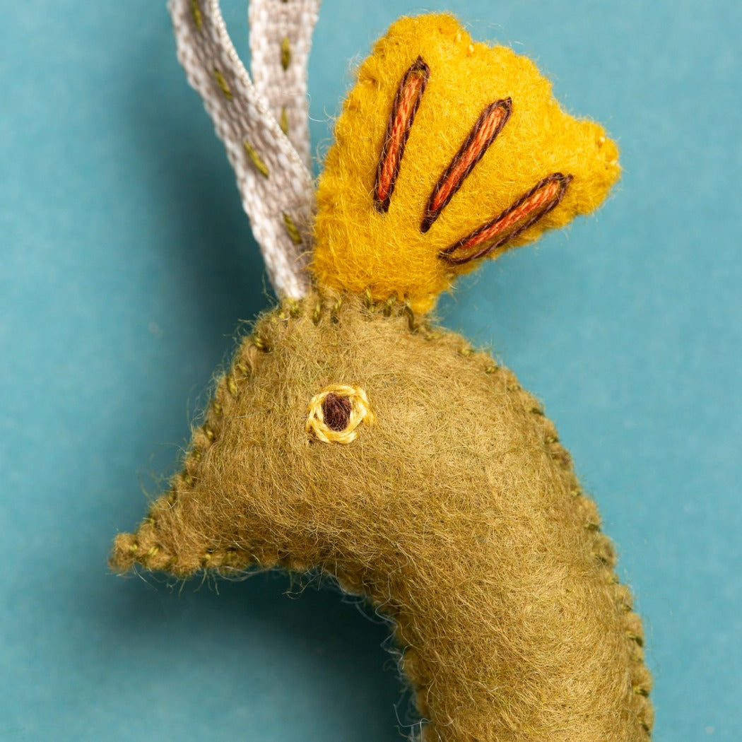 Corinne Lapierre Folk Peacock Felt Craft Mini Kit