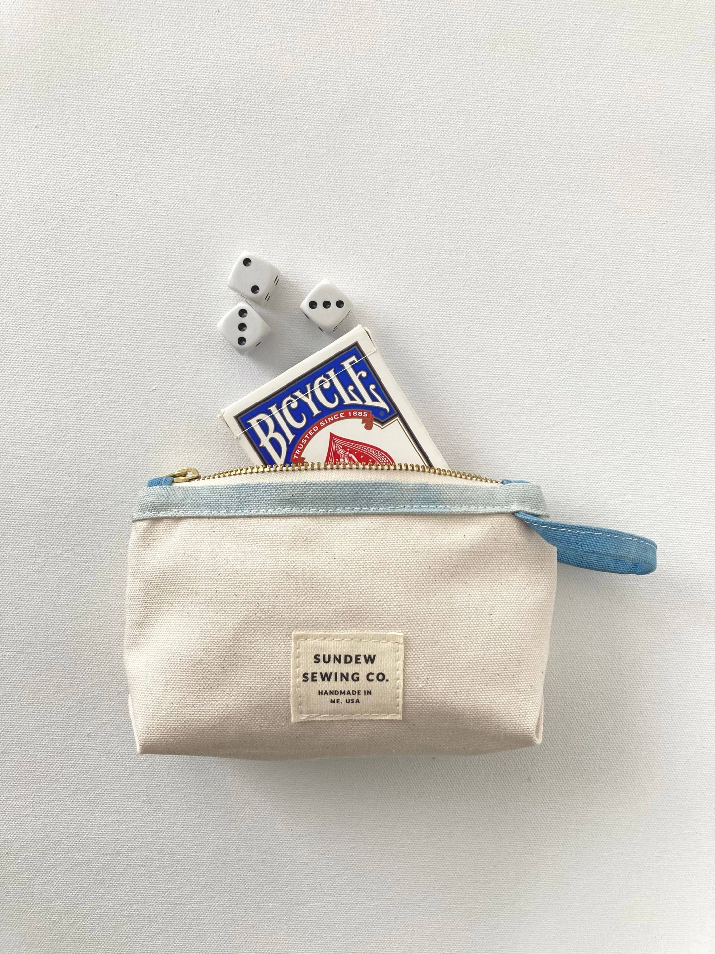 Sunday Sewing Loop Pouch - Blues