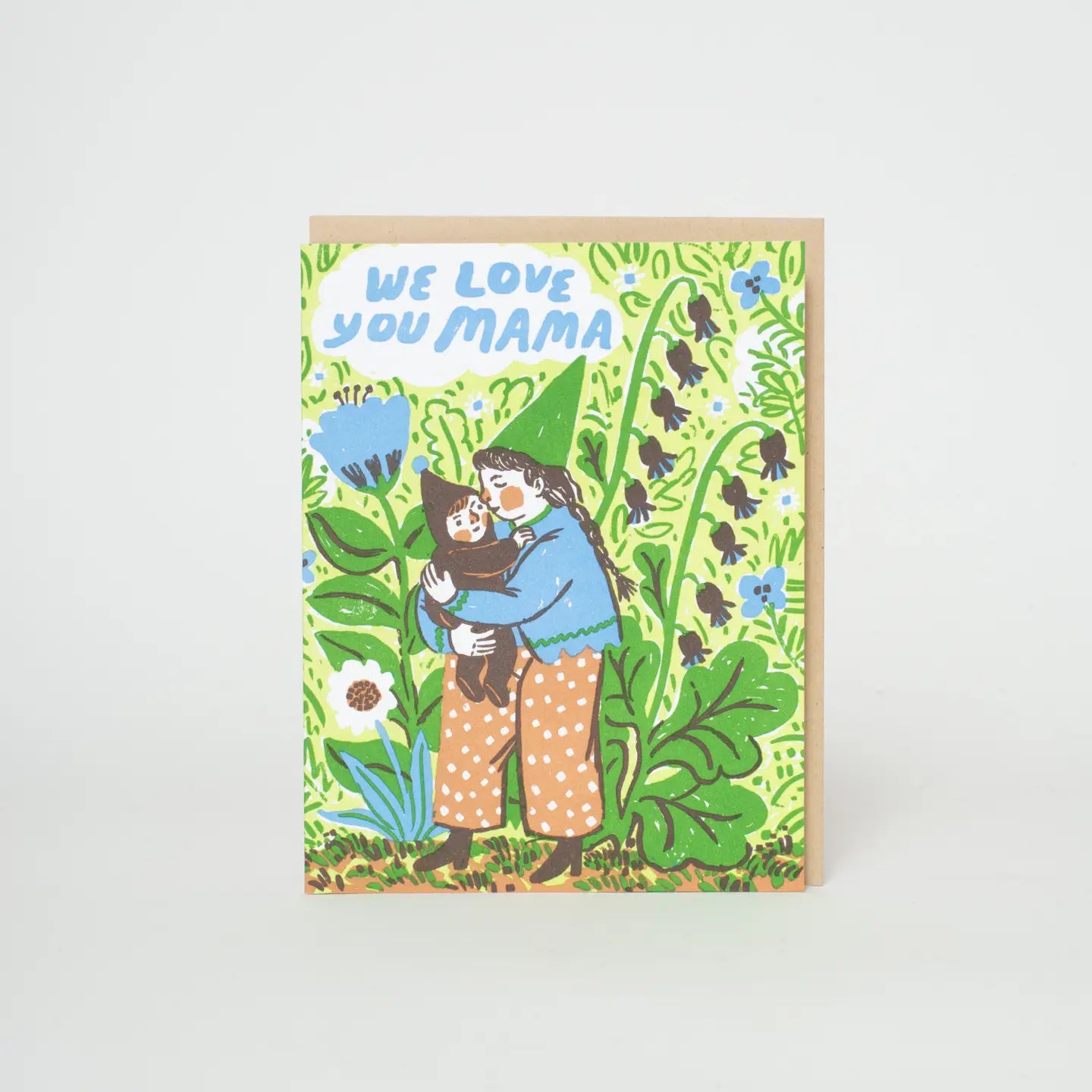 Gnome Mama Love Letterpress Card