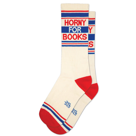 Gumball Poodle - Horny For Books Gym Crew Socks