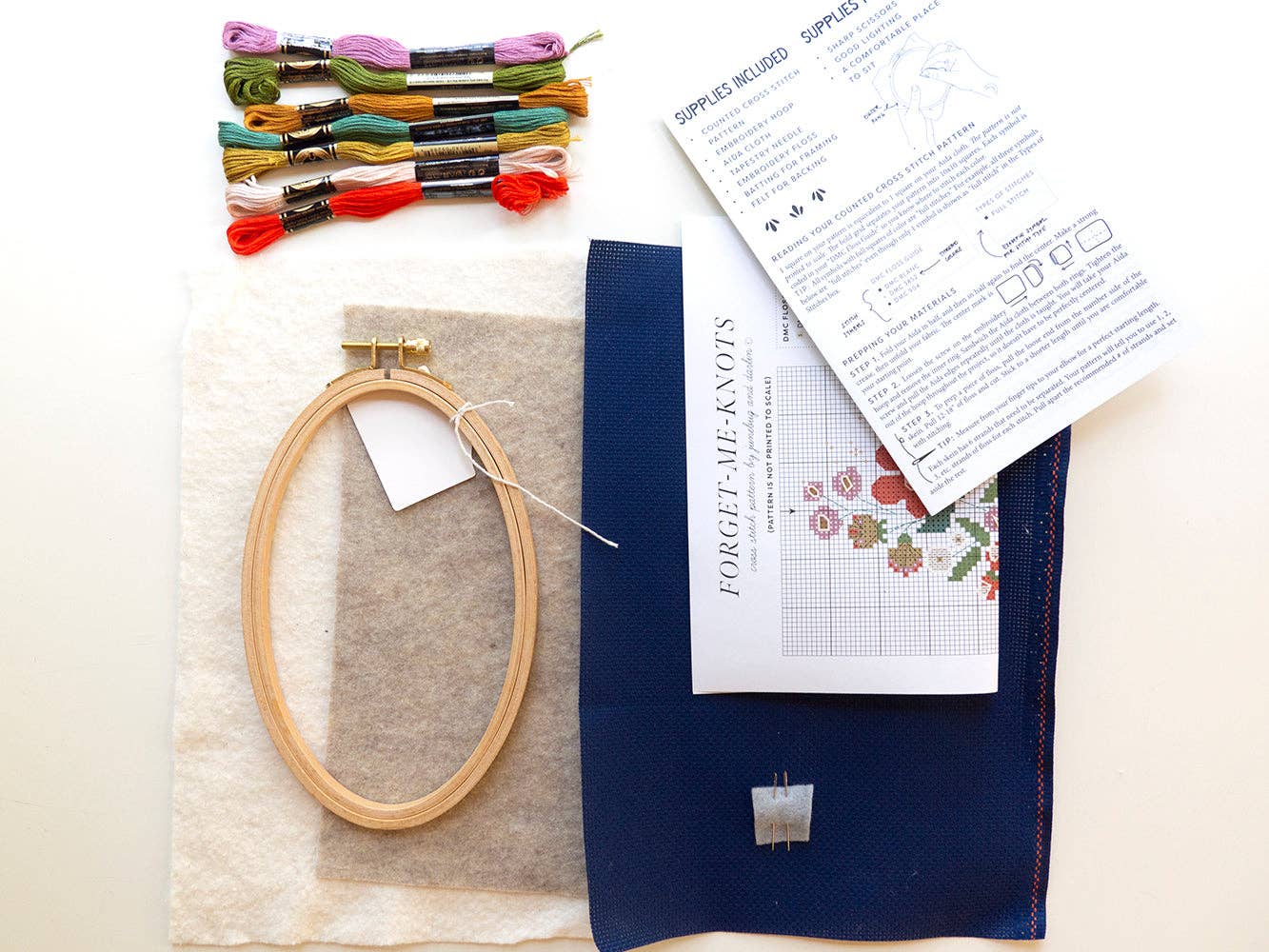 Forget-Me-Knots Cross Stitch Kit