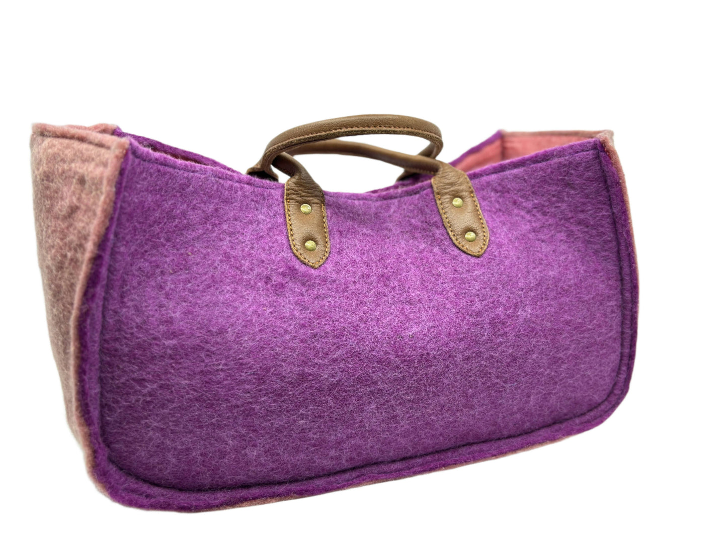 The Grab-&-Go Carry All | Felt Wool Tote Bag | Orchid
