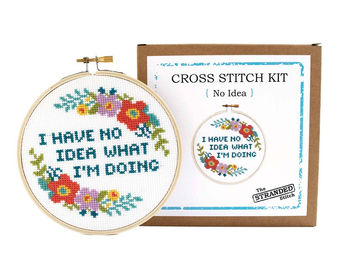 Stranded Stitch No Idea Cross Stitch Kit