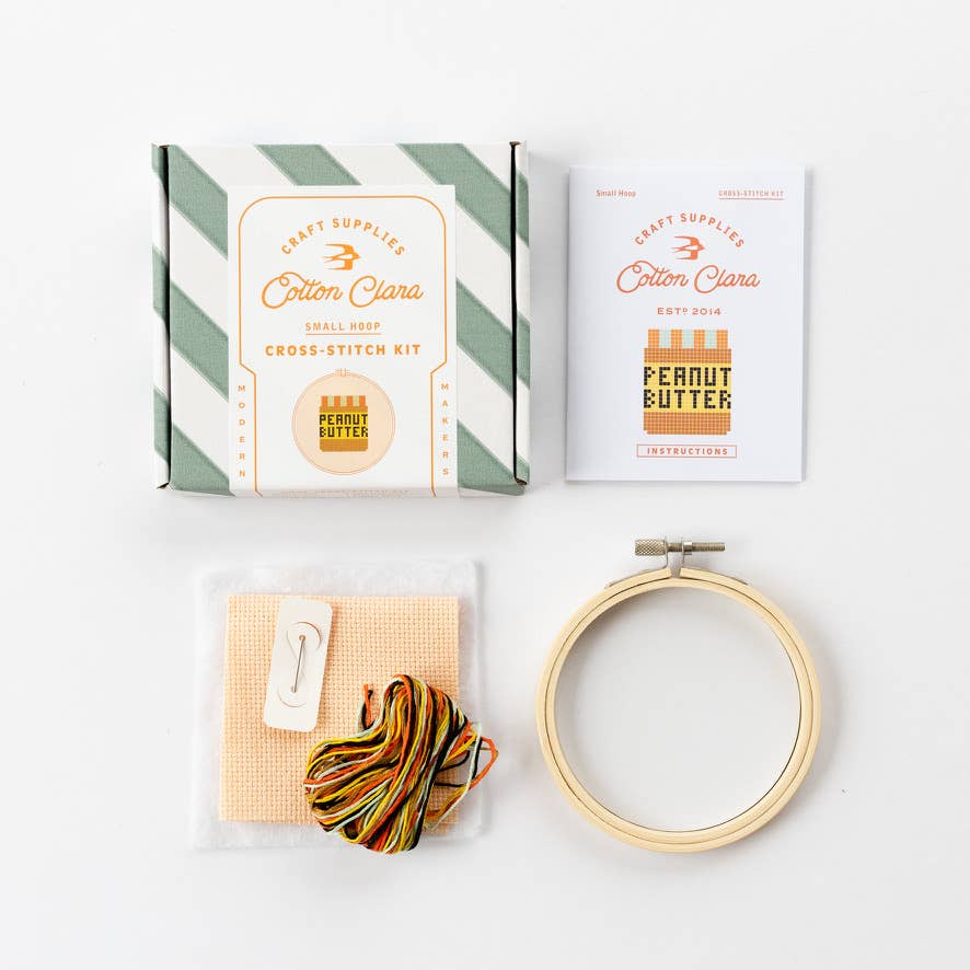 Cotton Clara Peanut Butter Cross Stitch Kit