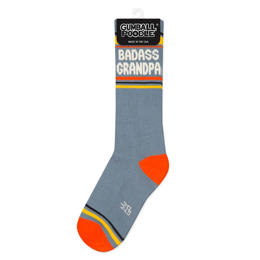 Gumball Poodle - Badass Grandpa Gym Crew Socks