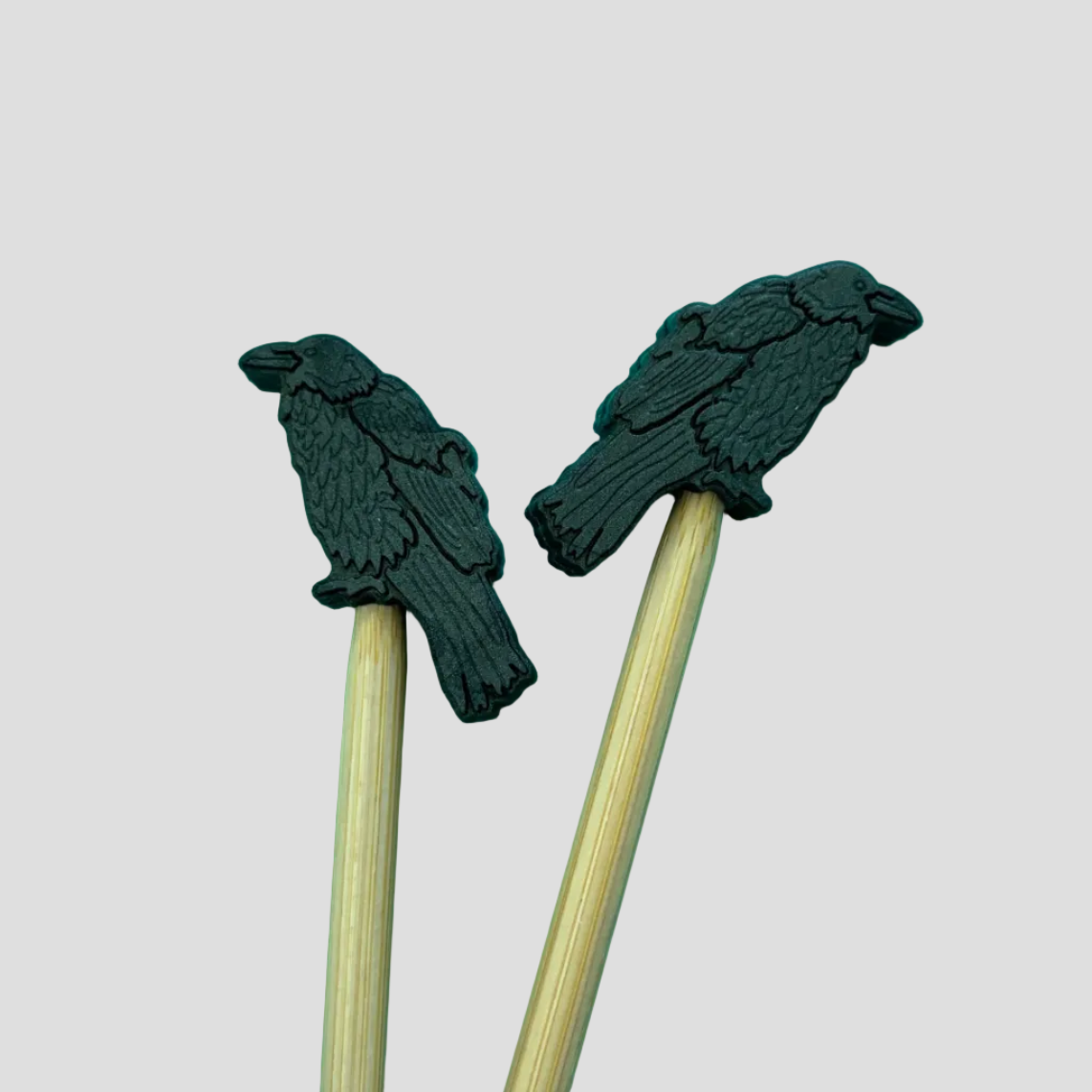 Raven Knitting Needle Point Protectors