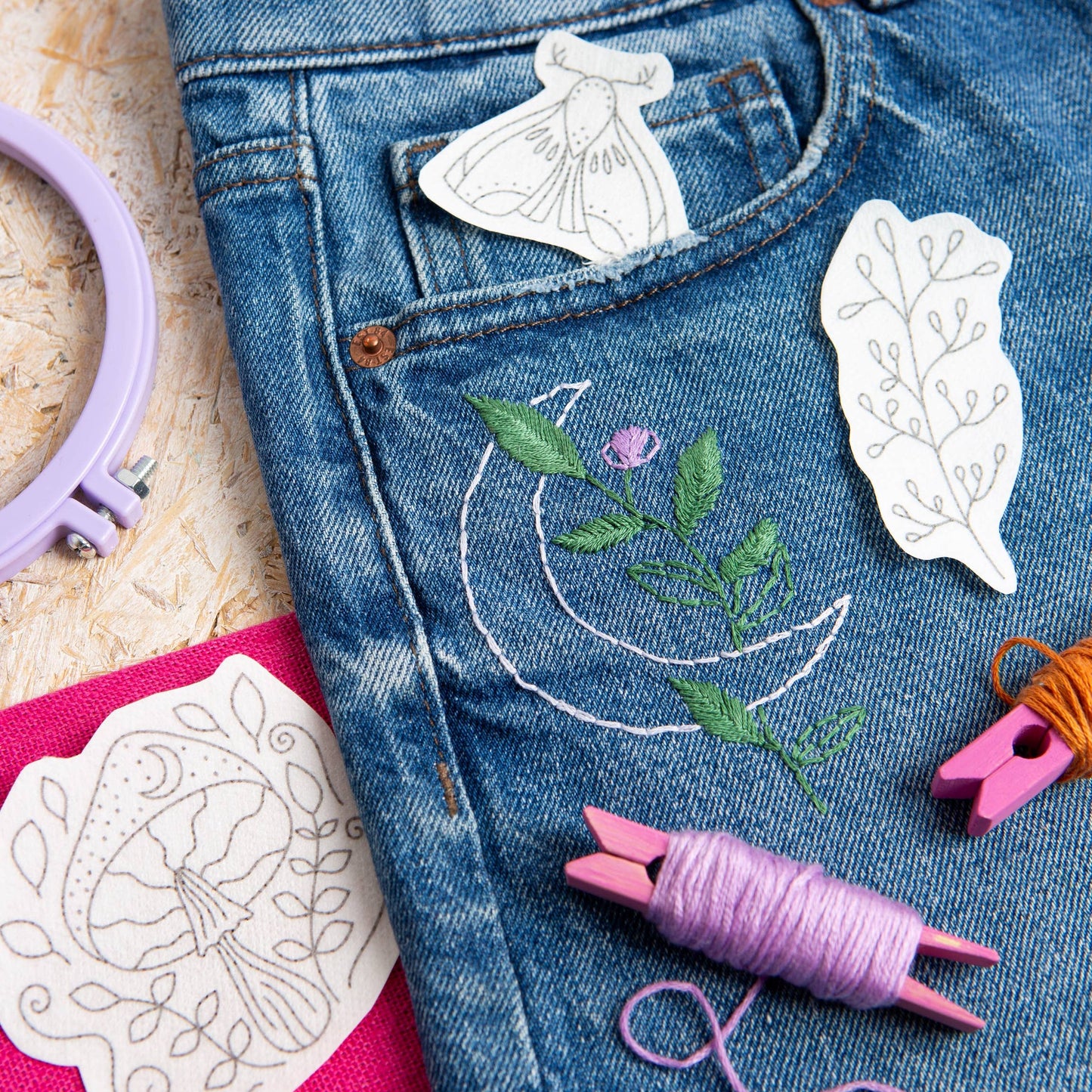 Moon Garden - Stick & Stitch Embroidery Pack