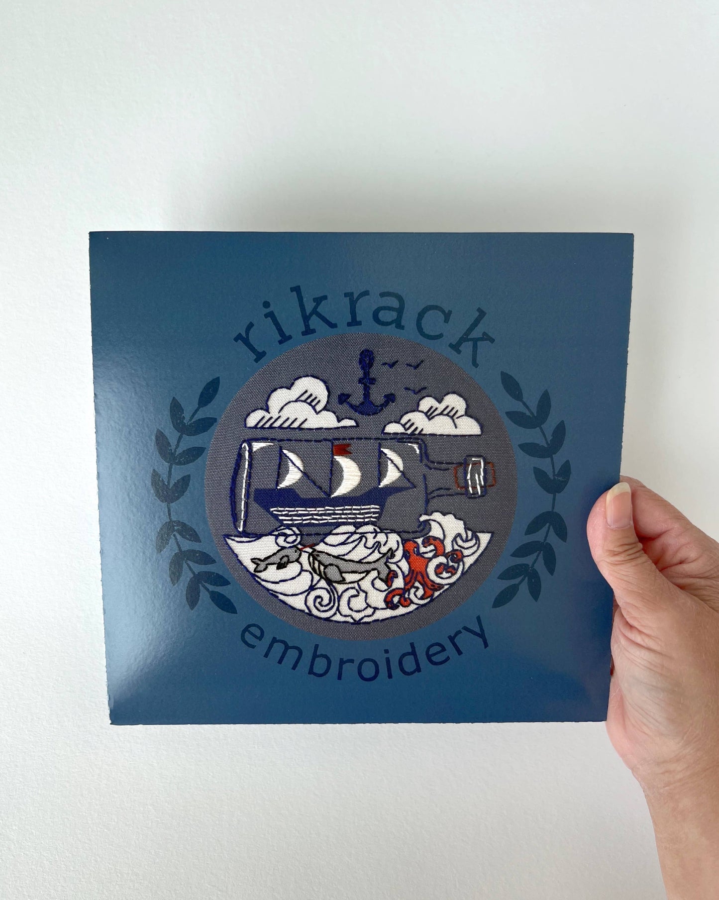 Rikrack Ship Embroidery Kit