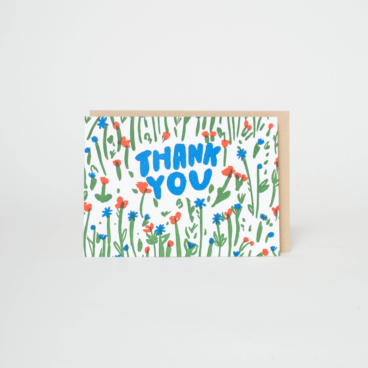 Thank You Meadow Letterpress Card