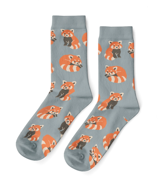 Yellow Owl Workshop - Red Panda - Small Crew Socks