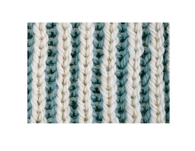 Learn to Knit a Two Color Brioche Scarf