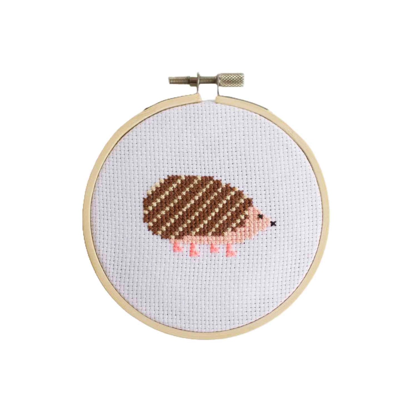 Cotton Clara Beginner Hedgehog Cross Stitch Kit