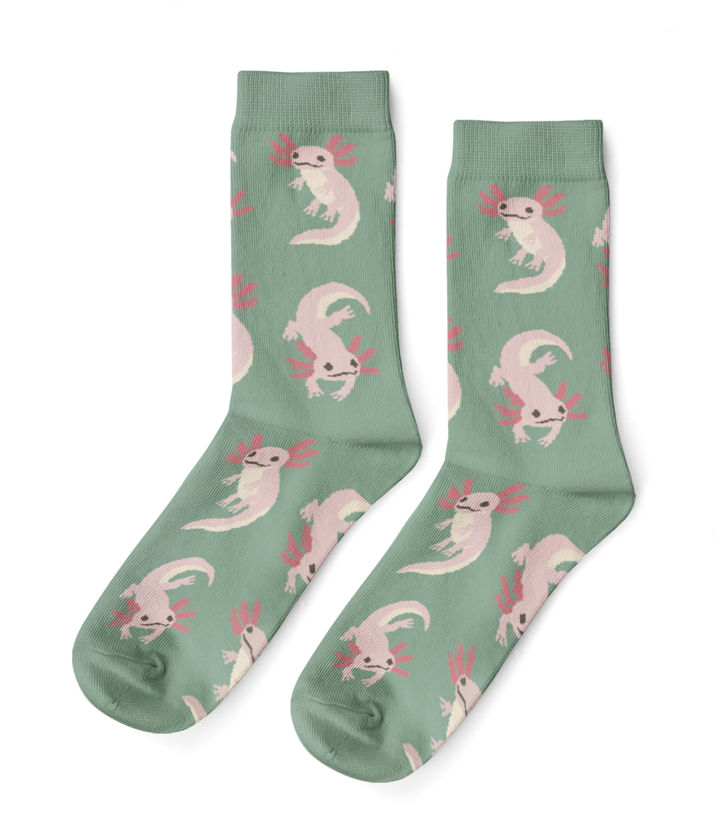 Yellow Owl Workshop - Axolotl - Small Crew Socks