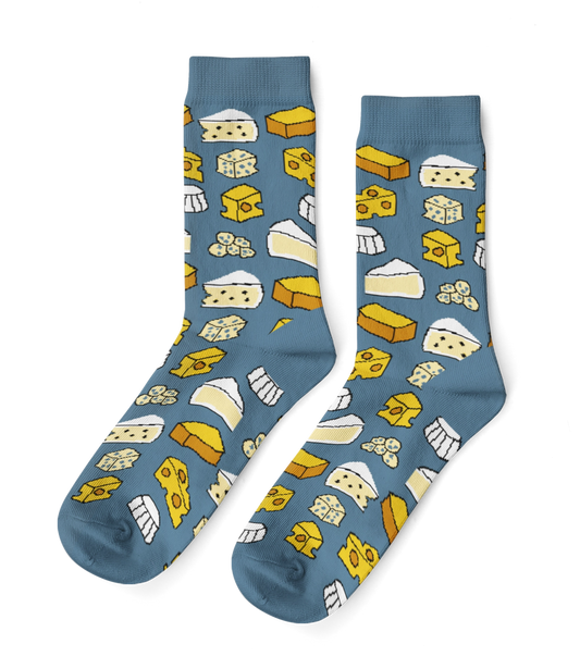 Yellow Owl Workshop - Cheese - Small Crew Socks