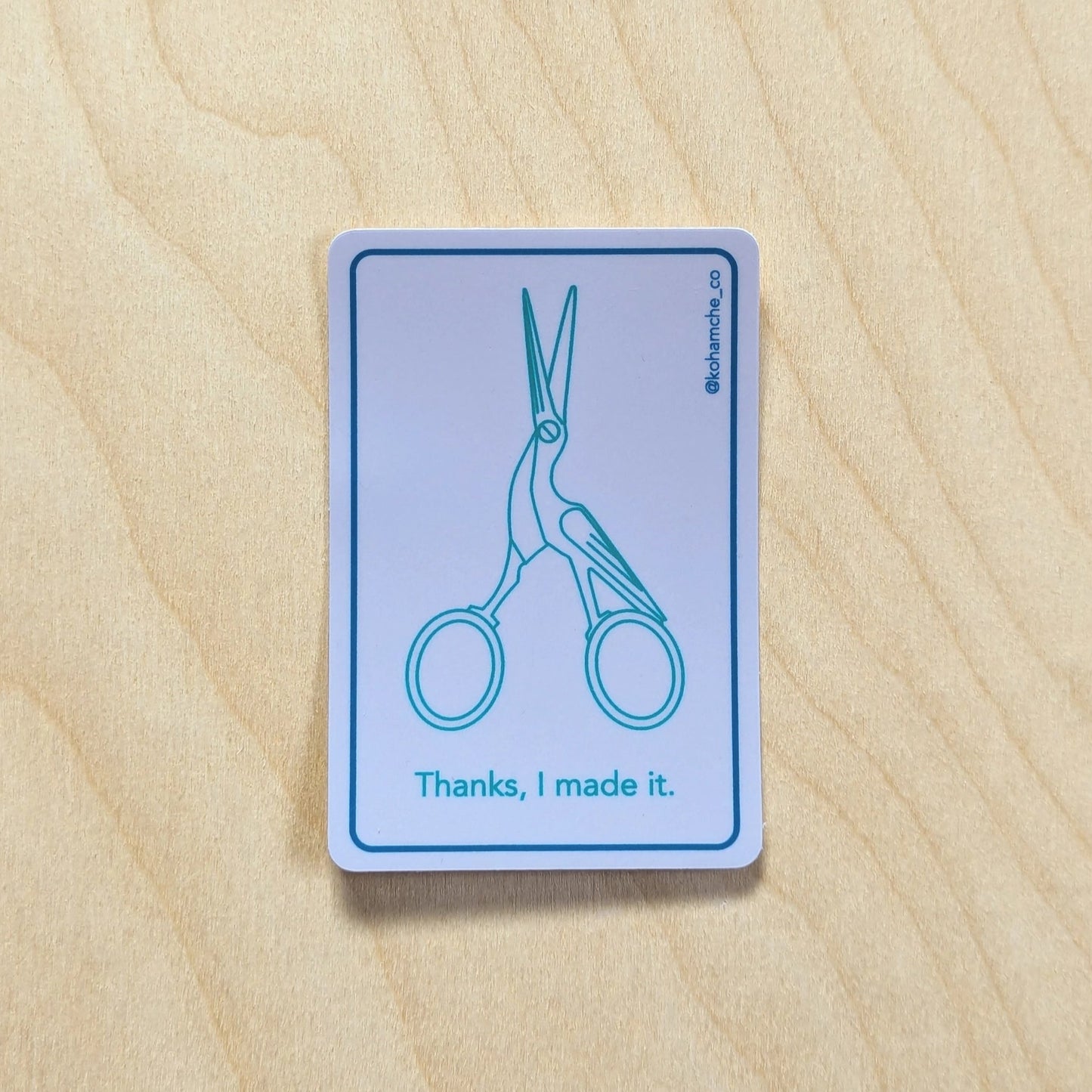 Kohamche Fiber Art Stickers