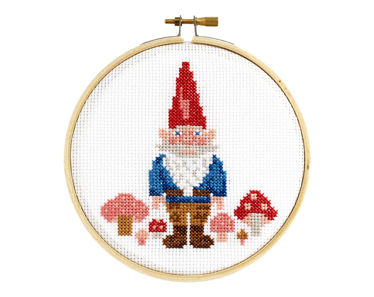 Stranded Stitch Gnome Cross Stitch Kit