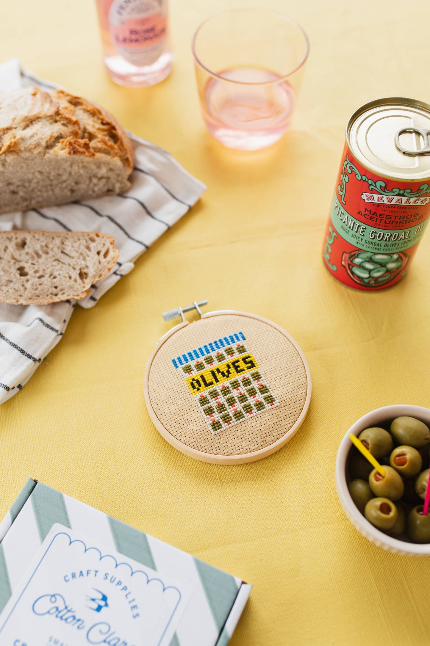 Cotton Clara Olives Cross Stitch Kit
