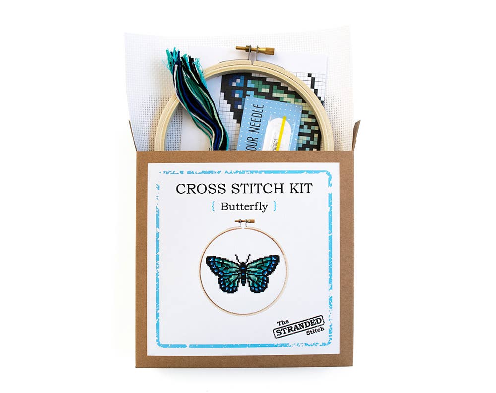 Stranded Stitch Butterfly Cross Stitch Kit