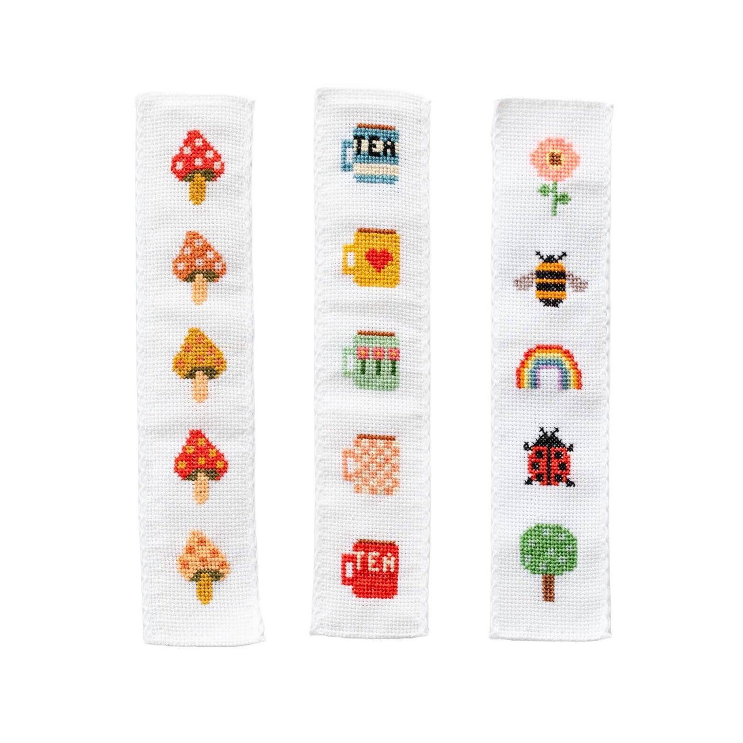 Cotton Clara Toadstool Cross Stitch Bookmark Kit