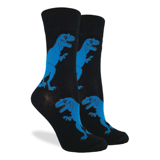 Good Luck Sock - Women's Black T-Rex Dinosaur Socks
