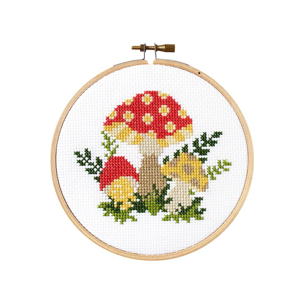 Stranded Stitch Mushroom Cross Stitch Kit