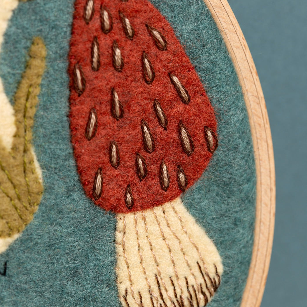 Corinne Lapierre Fungi Appliqué Hoop Craft Kit