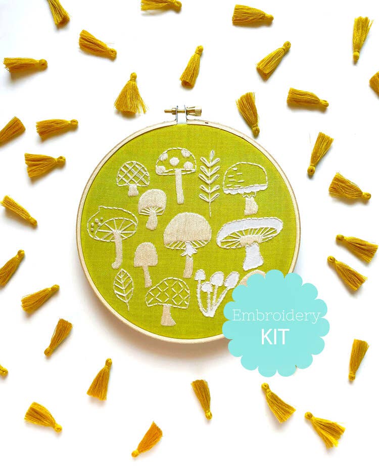 Rikrack Mushrooms Embroidery Kit