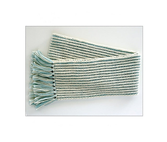 Learn to Knit a Two Color Brioche Scarf