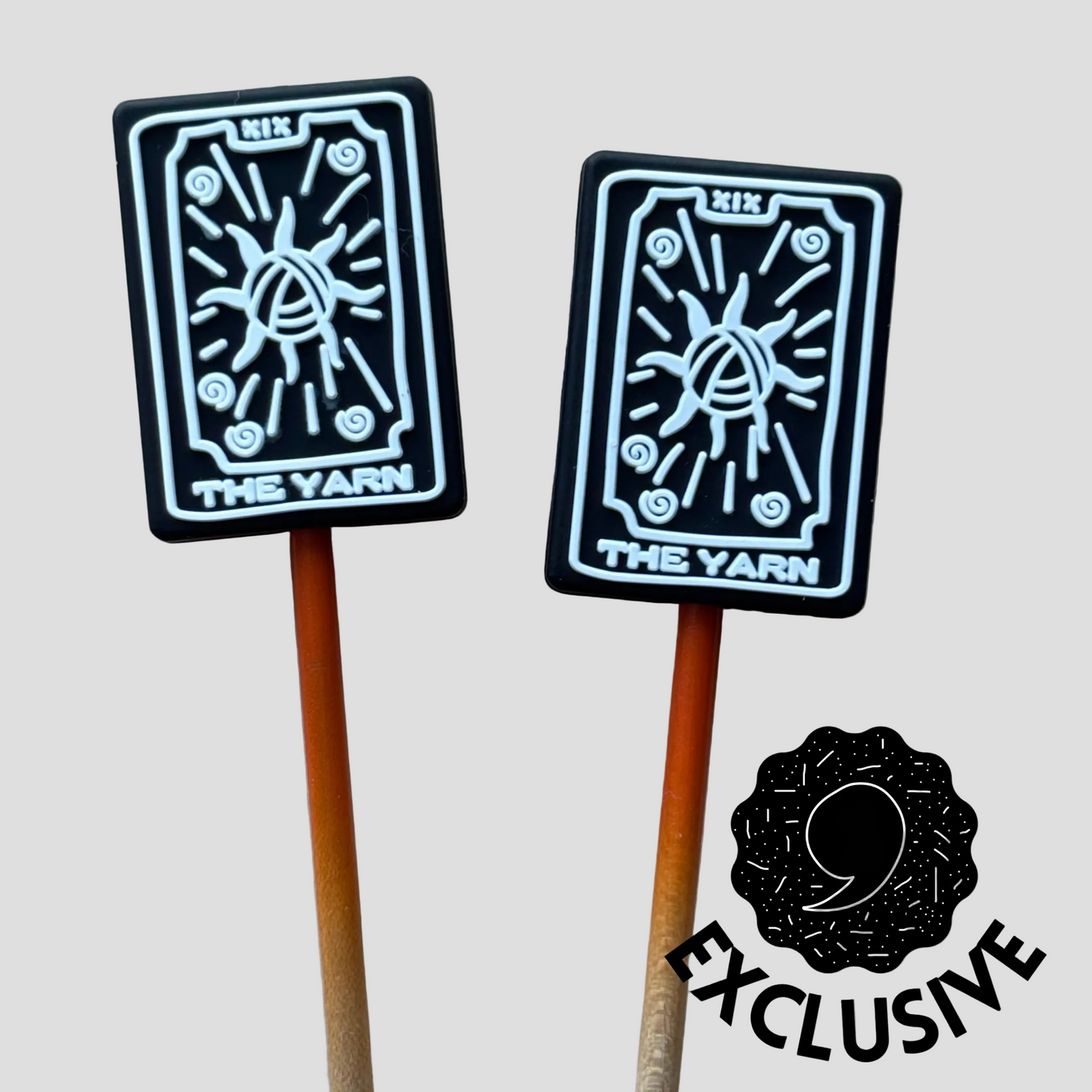 Yarn Tarot Sun Knitting Needle Point Protectors
