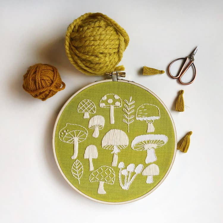 Rikrack Mushrooms Embroidery Kit