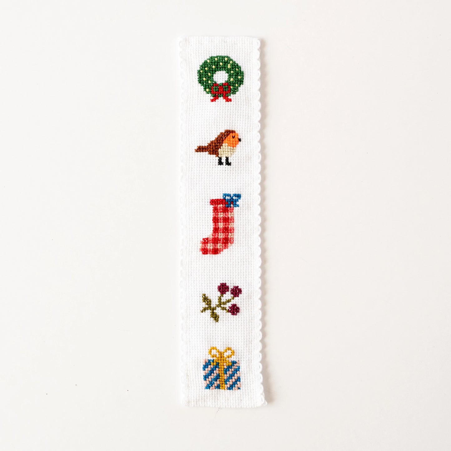 Cotton Clara Beginner Christmas Cross Stitch Bookmark Kit