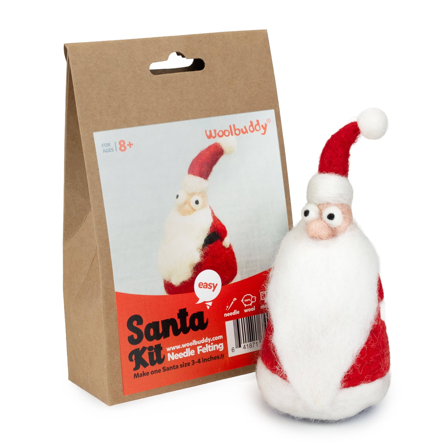 Woolbuddy DIY Needle Felting Kit - Santa