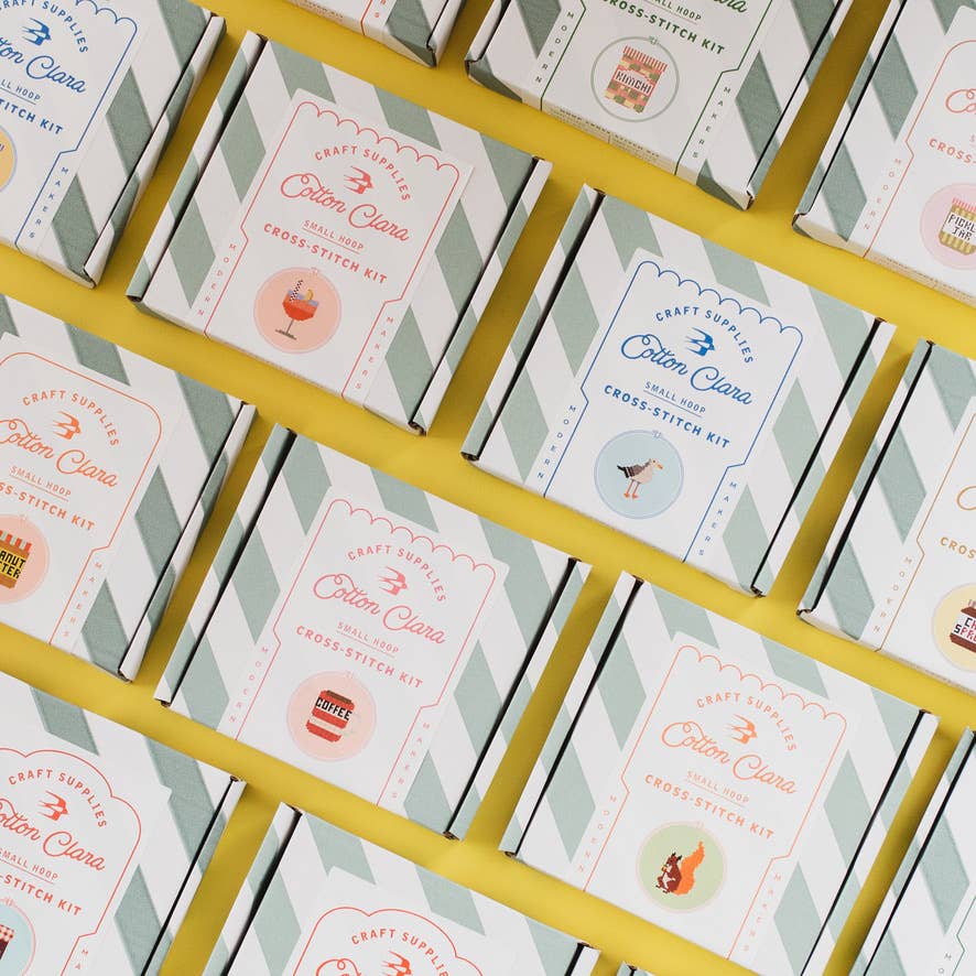 Cotton Clara Aperol Cocktail Cross Stitch Kit