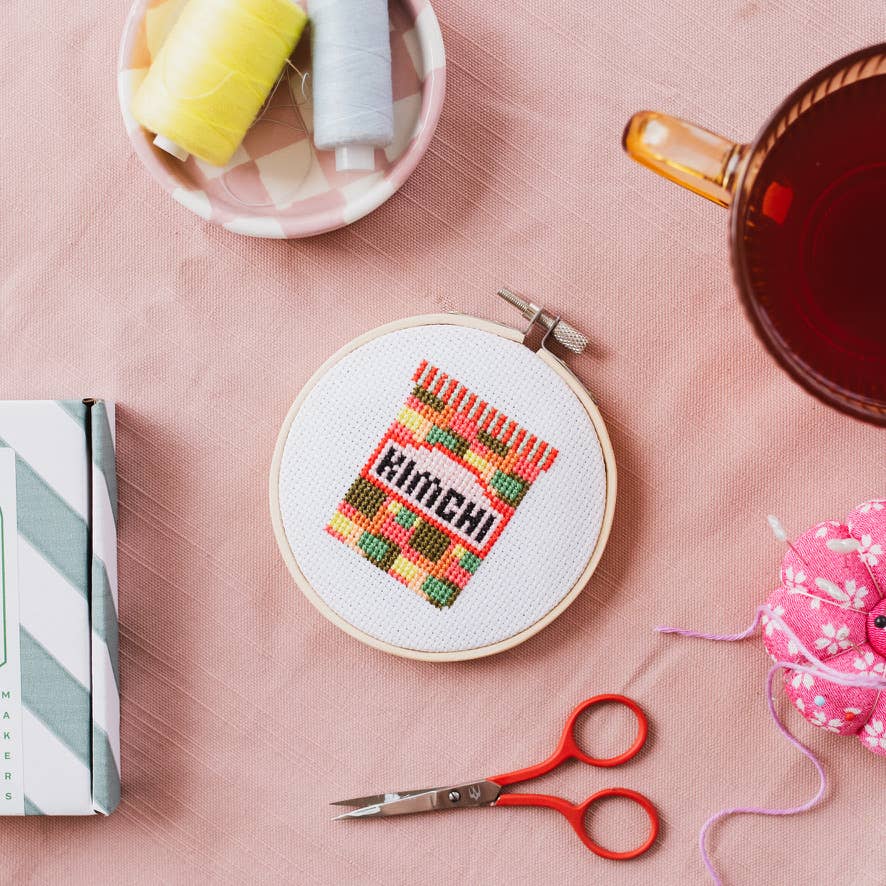 Cotton Clara Kimchi Cross Stitch Kit