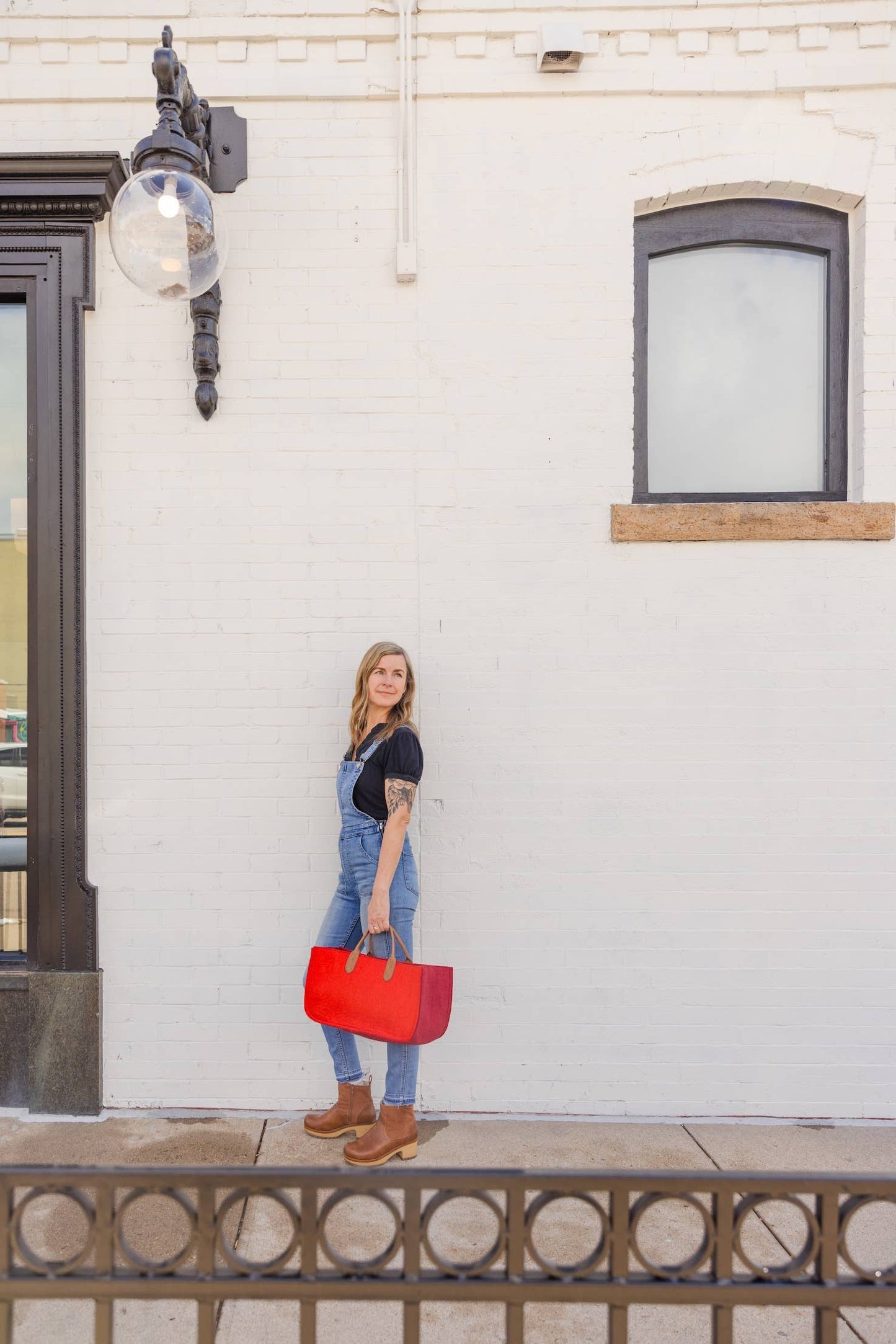 The Grab-&-Go Carry All | Felt Wool Tote Bag | Marigold