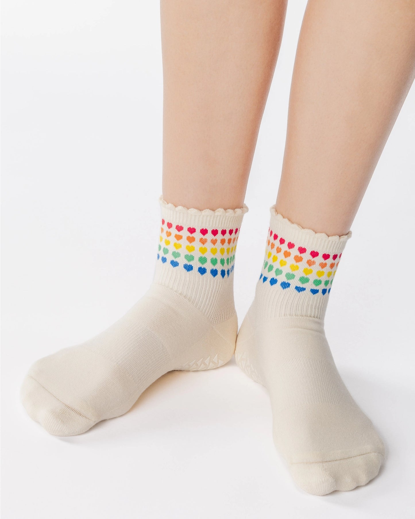 Pointe Studio -  Women's Sweetheart Ankle Grip Sock