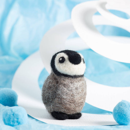 Baby Penguin - Mini Needle Felting Craft Kit