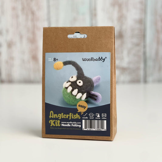 Woolbuddy DIY Needle Felting Kit -Anglerfish