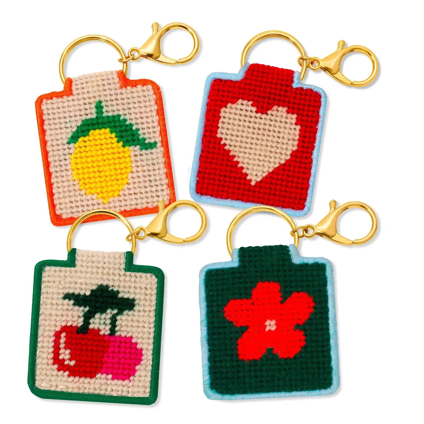 Lucky Feather Needlepoint Keychain Kits