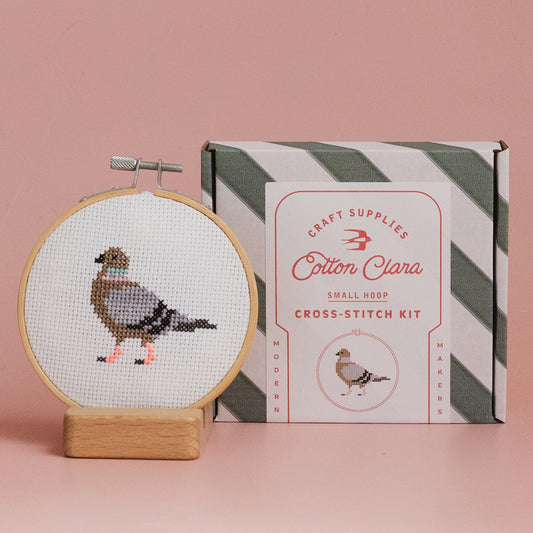 Cotton Clara Beginner Pigeon Cross Stitch Kit