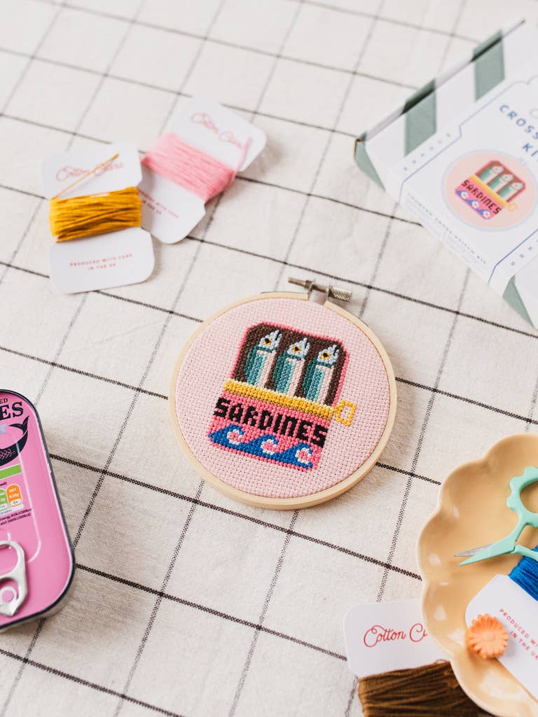 Cotton Clara Sardines Cross Stitch Kit