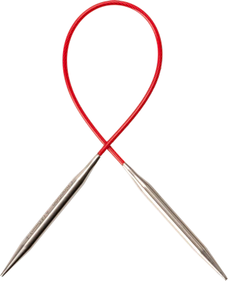 ChiaoGoo Knit Red Circulars 12"