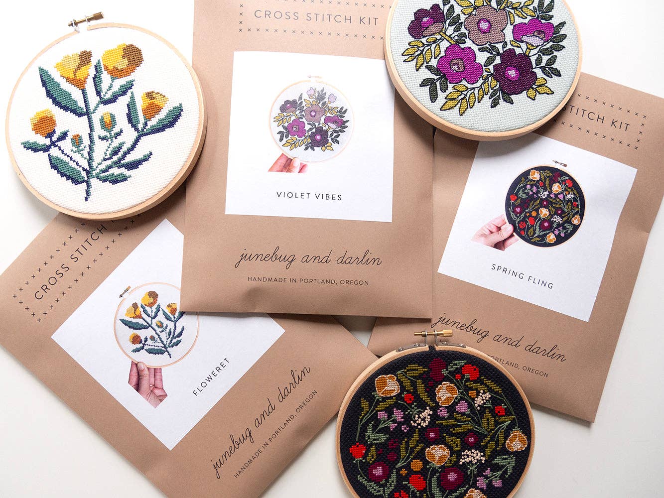 Violet Vibes Cross Stitch Kit