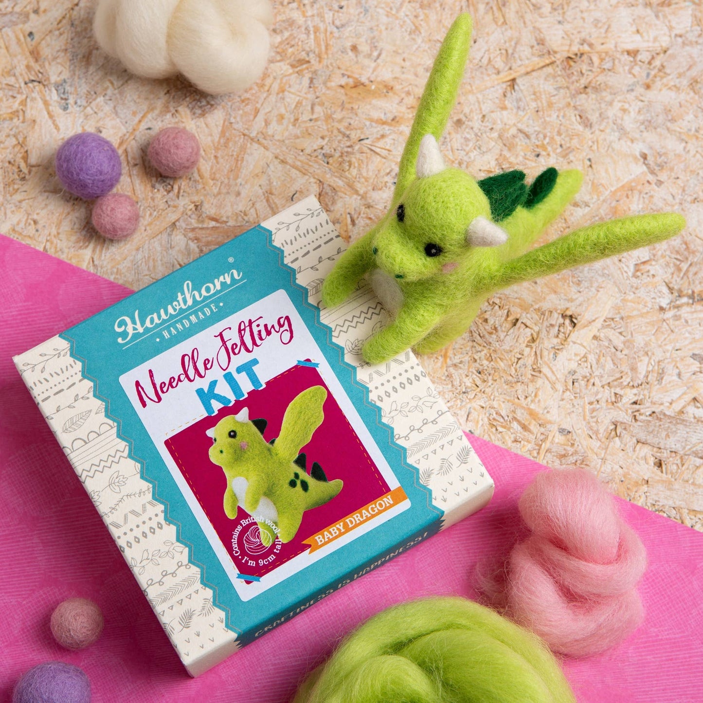 Baby Dragon - Mini Needle Felting Craft Kit