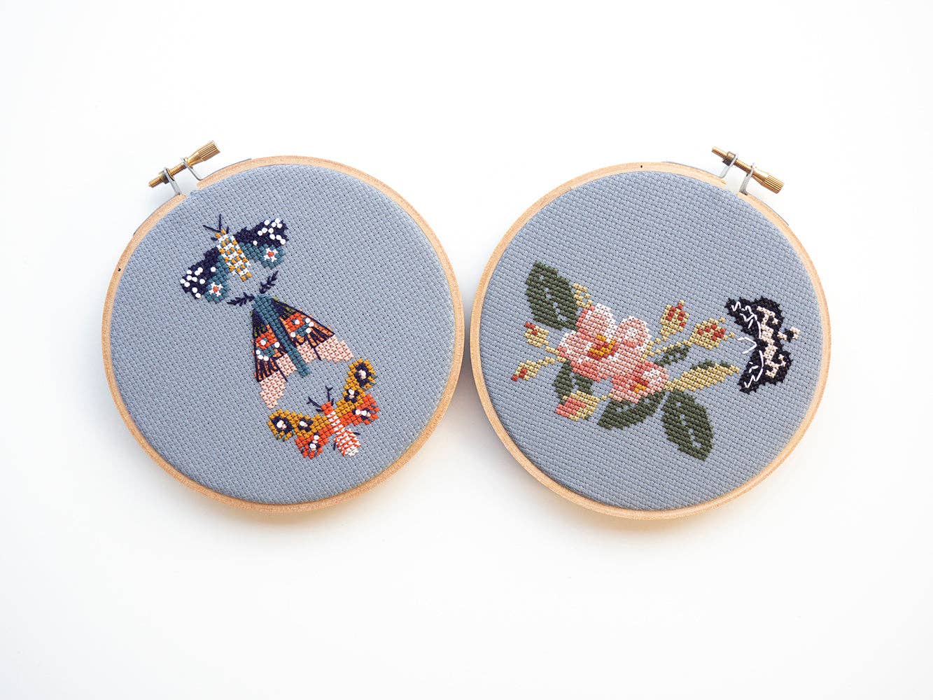Moths Cross Stitch Kit
