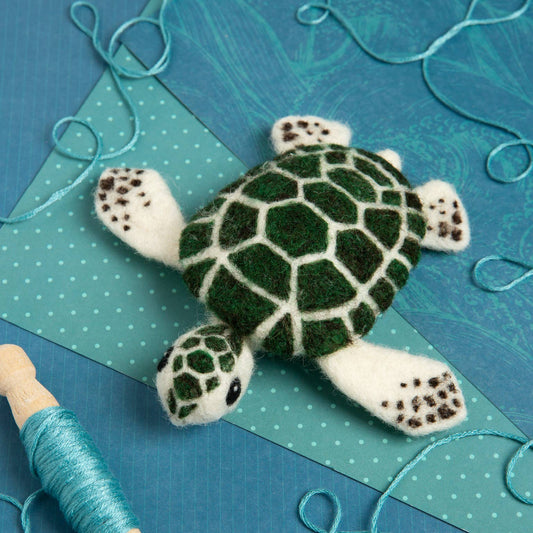 Baby Sea Turtle - Mini Needle Felting Craft Kit