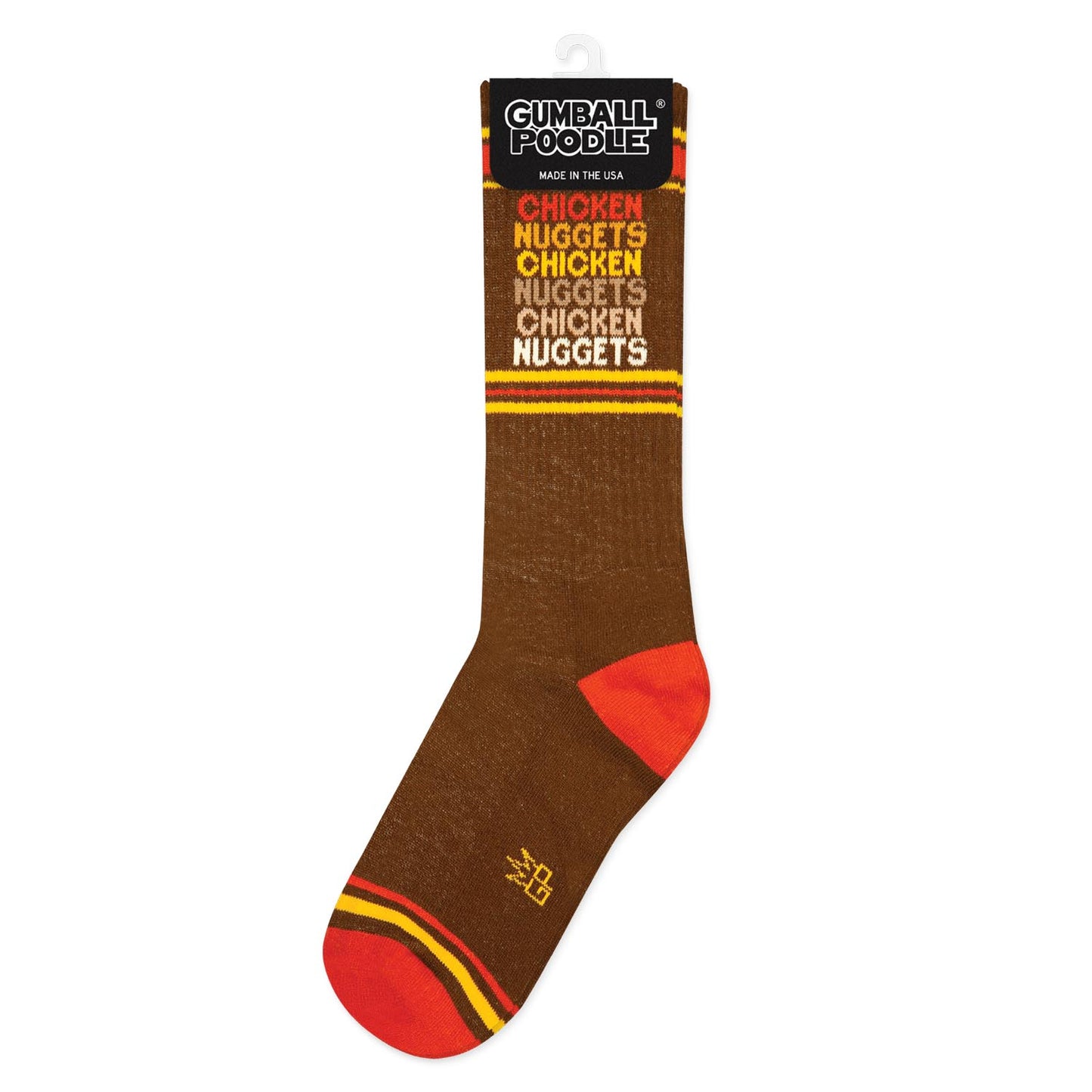 Gumball Poodle - Chicken Nuggets Gym Crew Socks