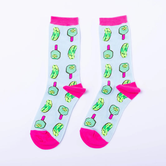 Yellow Owl Workshop - Pickleball Socks - Women's Crew Socks For Pickle Ball Lovers